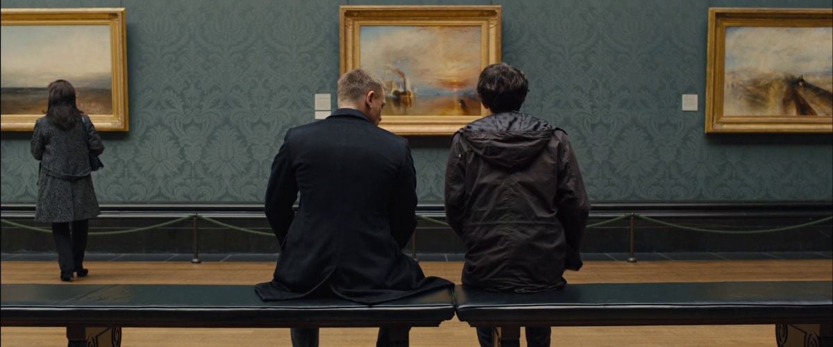 Bounced light was also used to capture closeups for a sequence in which Bond meets his new quartermaster (Ben Whishaw), whom he dubs “Q,” in London’s National Gallery. Deakins exploited the gallery’s enormous skylight to lend the scene a natural ambience.