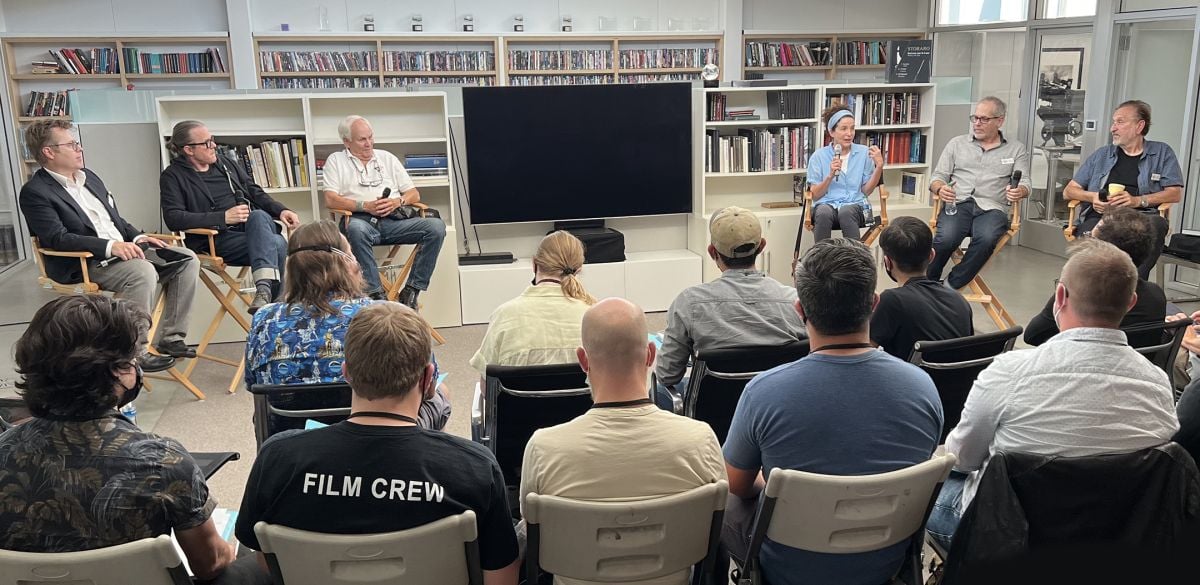 ASC members discuss the director-cinematographer relationship during a session held at the ASC Arri Education Center.