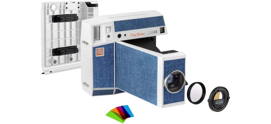 Lomo instant square the blues accessories on white