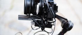 NP Lomography petzval 55 focus coupled mood mounted on gimbal 011