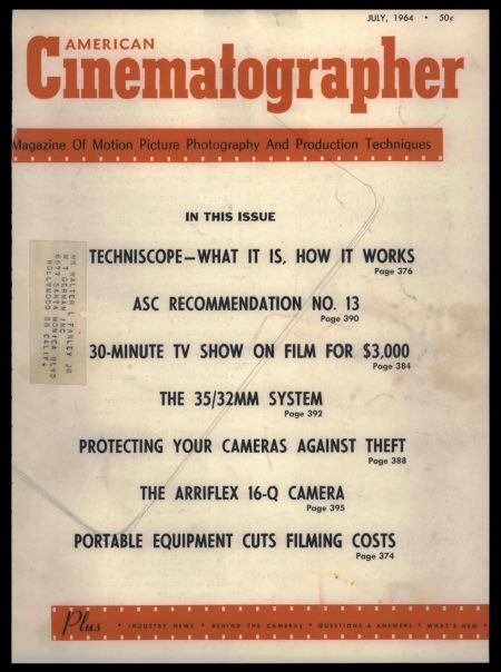 American Cinematographer Vol 45 1964 07