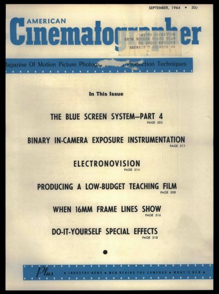 American Cinematographer Vol 45 1964 09