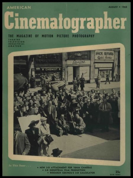 American Cinematographer Vol 34 1953 08