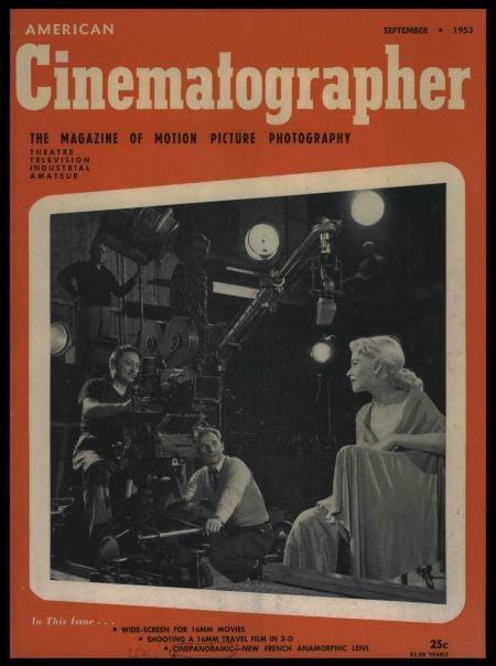 American Cinematographer Vol 34 1953 09