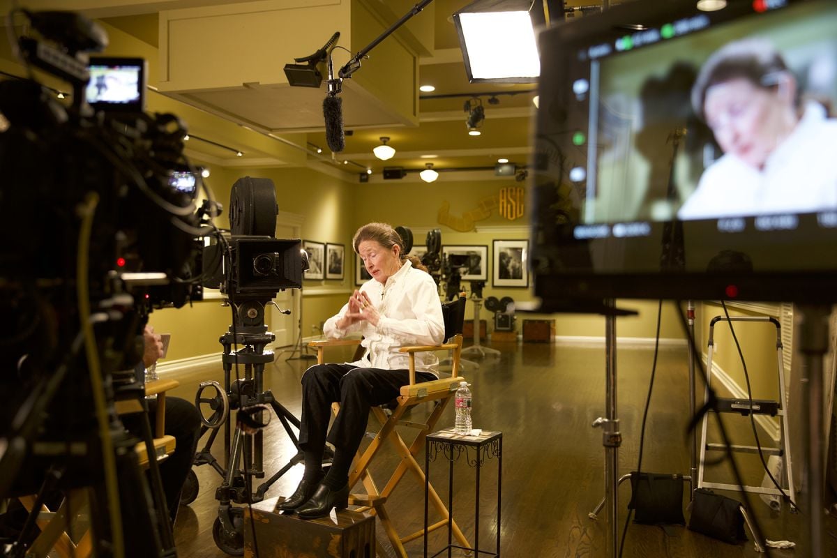 Interviewed at the ASC Clubhouse, Lothian Toland-Skelton discusses her father’s work beside the Mitchell BNC he’d used for decades on numerous notable films.