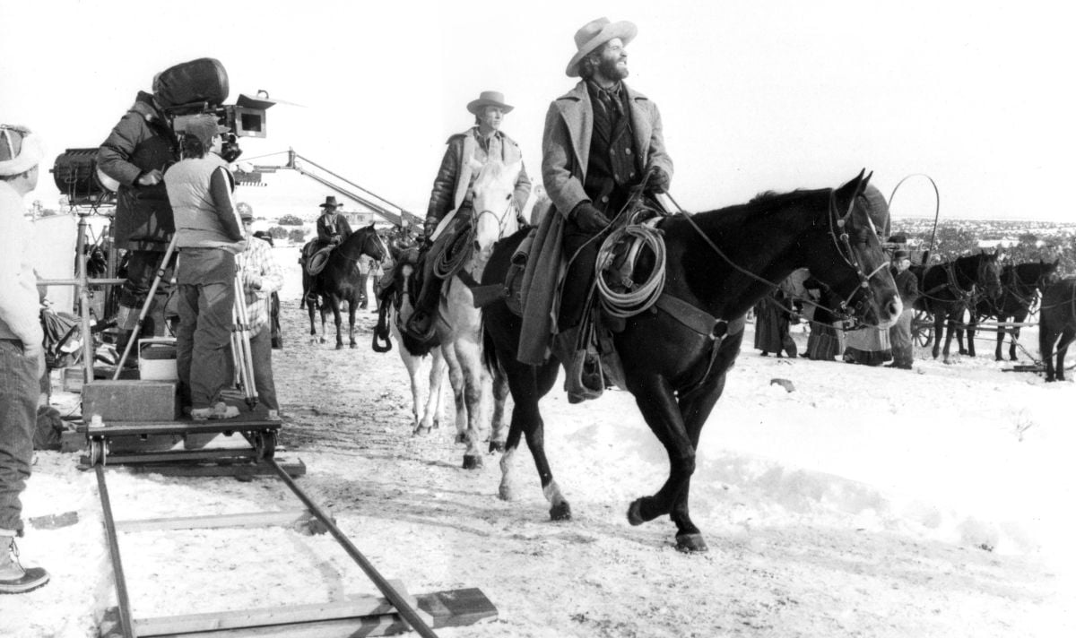 Shooting Lawrence Kasdan’s all-star western Silverado (1985).