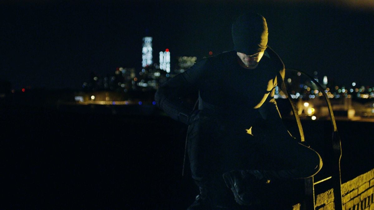 Murdock stalking the rooftops of Hell's Kitchen, prior to claiming his mantle as "Daredevil"