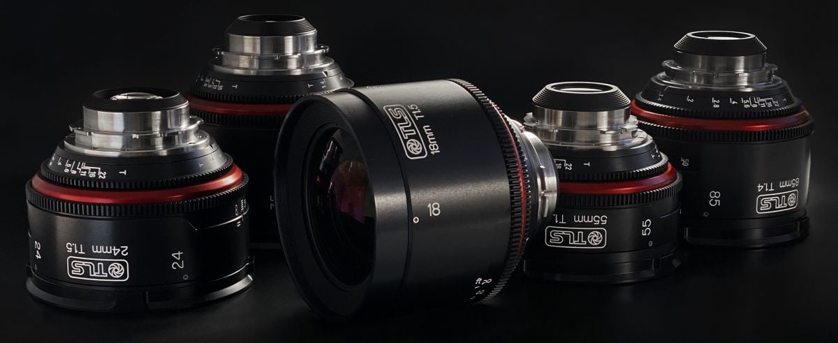 In comparison to the Zero Optik lenses above, these Canon K-35 lenses were rehoused by True Lens Services from England. Both companies offer cam-style movement, new irises and PL mount. Zero Optik is 95mm front diameter, while TLS’ housings have 110mm fronts.